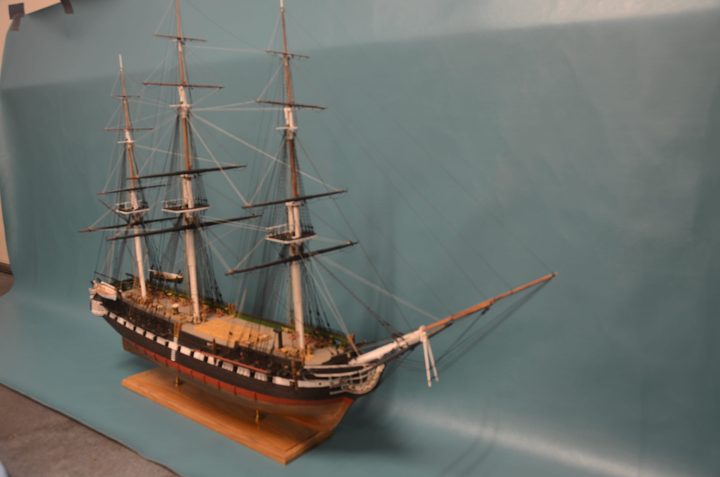 The whole model, seen from the front at an angle