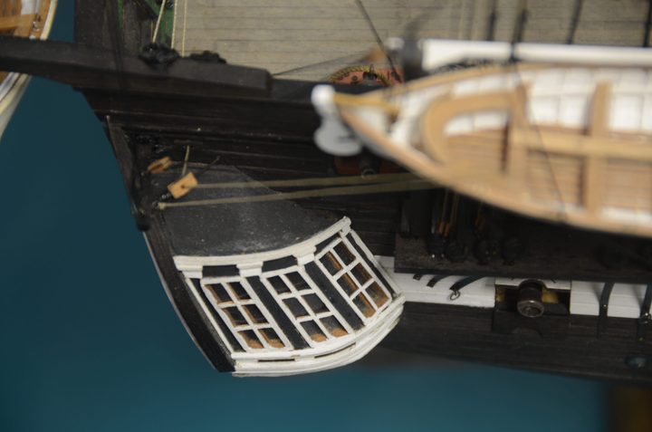 The quarter gallery at the stern