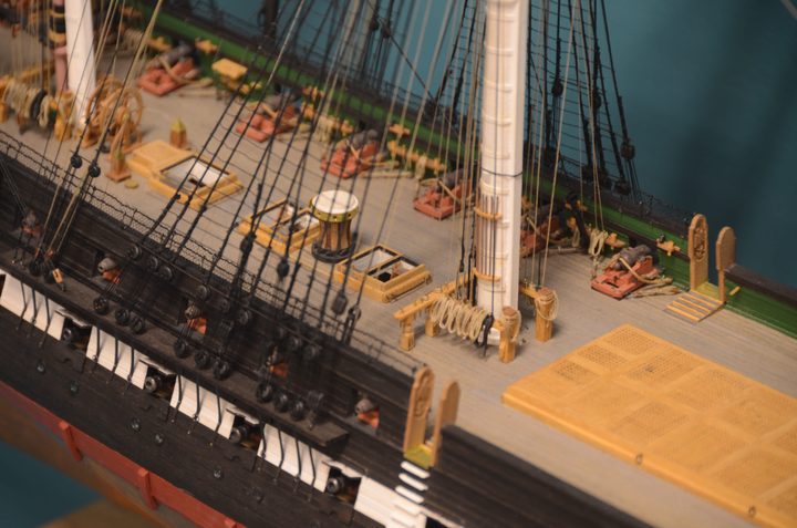 A wide view of the spar deck