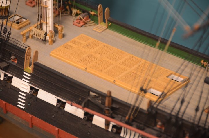 The main hatch grating and the entry port